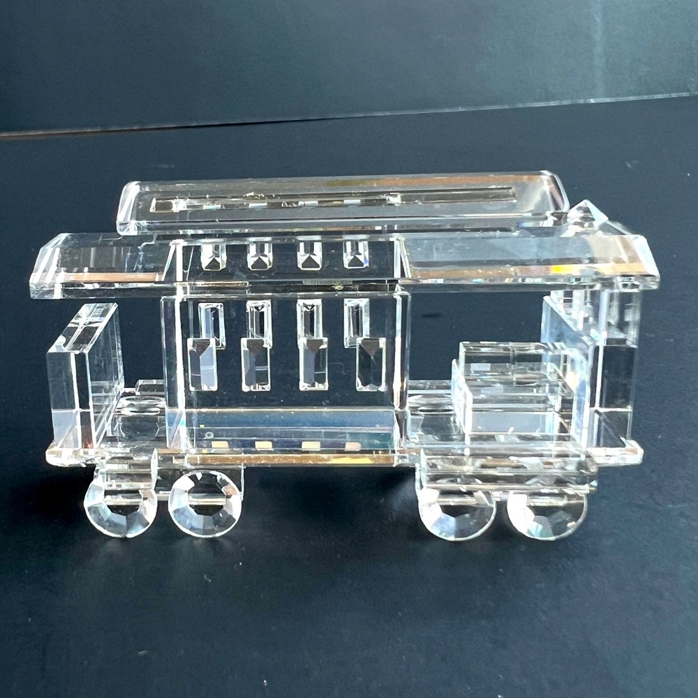 Vintage 1991 Crystal San Francisco large Cable Car Replica